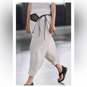 Zara Collection Linen Balloon Pants
